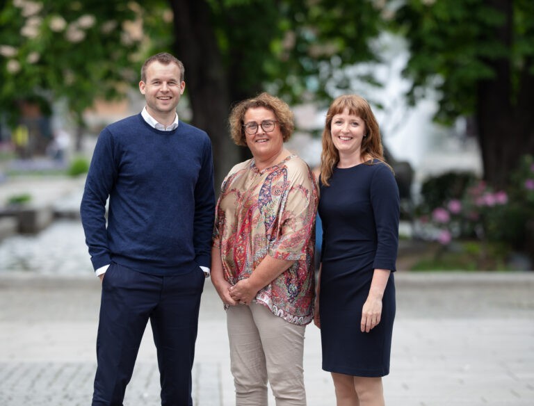 Smilende partiledelse, Kjell Ingolf Ropstad, Olaug Bollestad og Ingelin Noresjø
